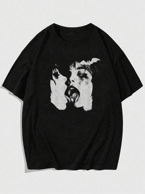 Street Life Letní portrét Potisk Dámské Pánské Unisex Bavlněné tričko Luxusní značka Móda Velká velikost Top Krátký rukáv Klasické tričko