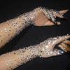 1pair Masquerades Meshes Gloves Ladies' Dress Gloves Luxurious Meshes Mittens for Photographic and Theme Parties