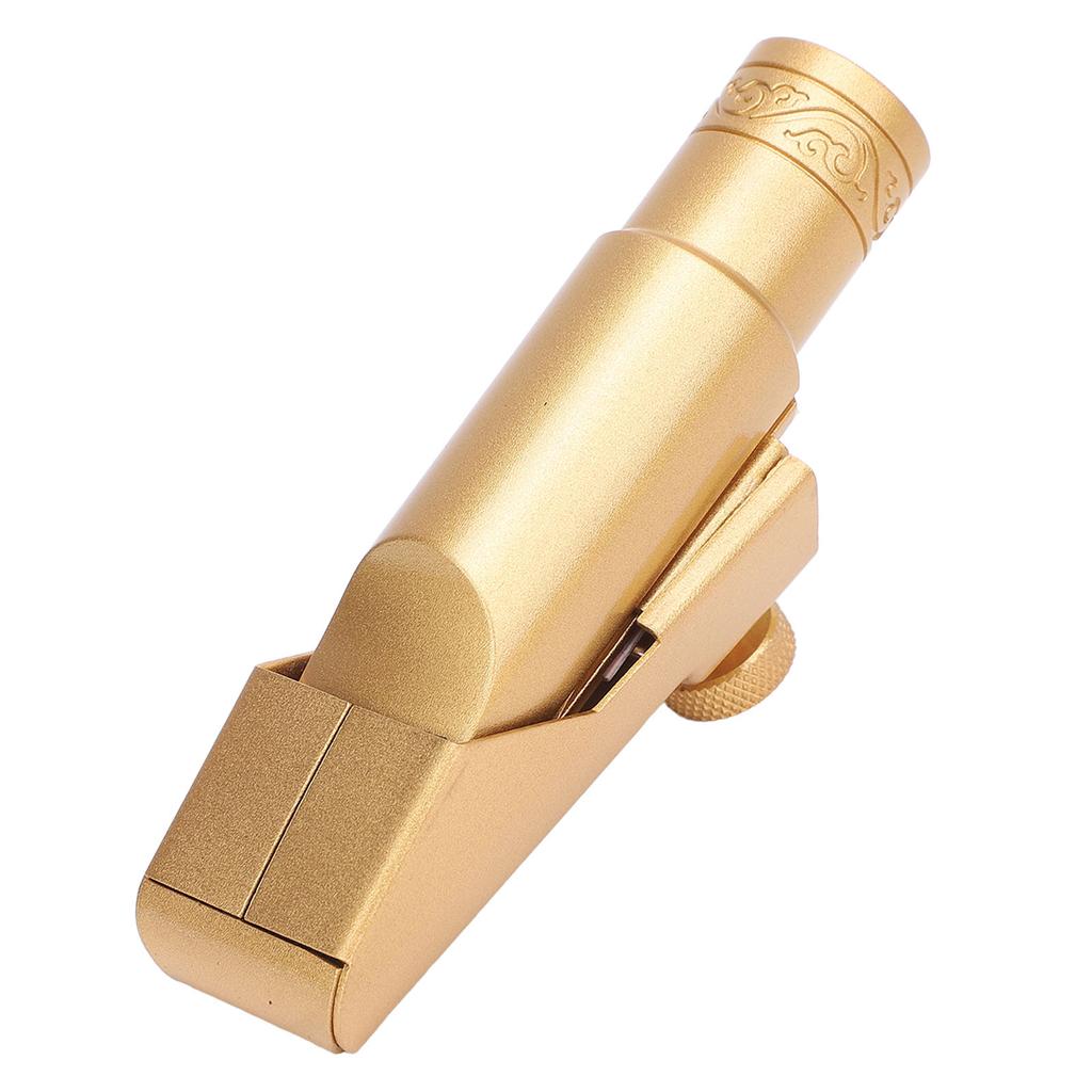 Alto Saxophone Mouthpiece with Cap Metal Brass for Professionals Beginners Sax Replacement