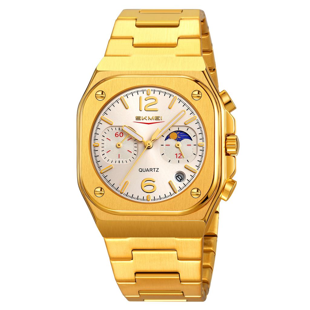 Men Watch Luxury Business Quartz Mens Watches Full Steel Waterproof Chronograph Wristwatch Men Relogio Masculino