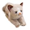 38cm Simulation New Prone Cat Doll Stuffed Plush Toy Cartoon Anime Cute Pillow Pillow for Children's Birthday Gift Fun Doll