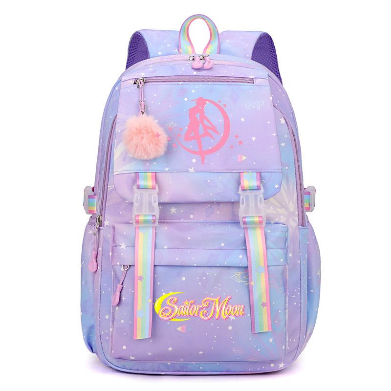 Starry Sky Beauty Girl Bag Women's High Sense Light Primary School Students Color Backpack Girls Outdoor Schoolbag