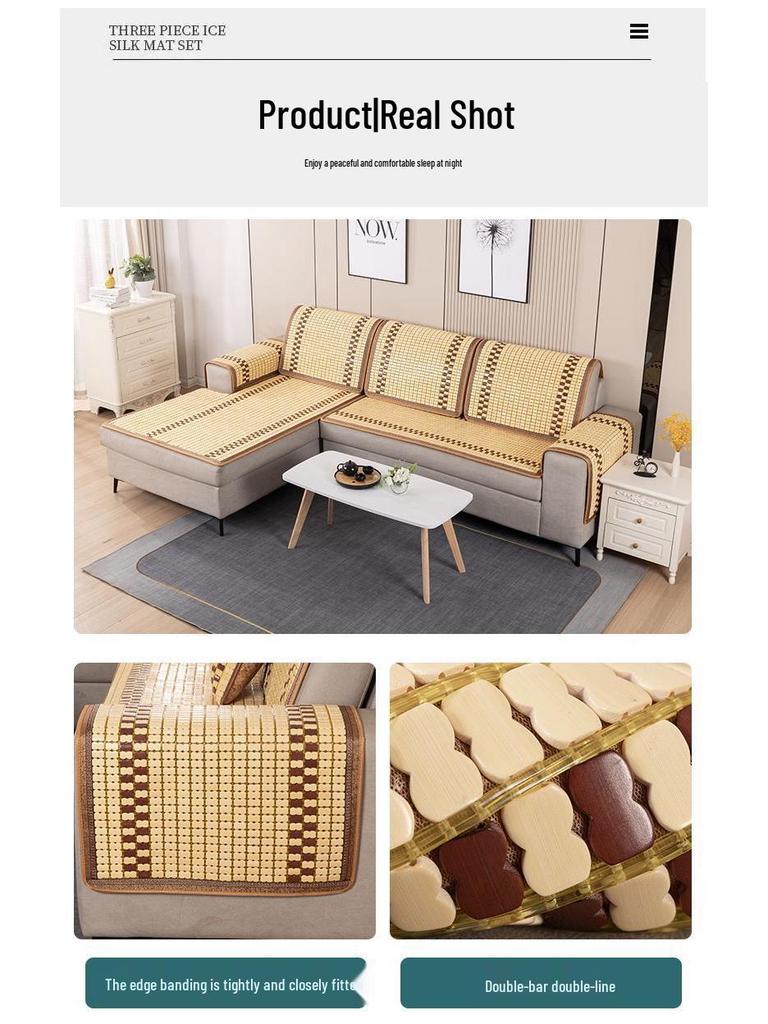 Non-slip Summer Cooling Mat for Sofa, Bed, or Dorm