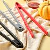Heat-Resistant Silicone Food Tongs Non-Slip Kitchen Utensil for Bread Steak BBQ Dishwasher Safe Ergonomic Grip for Home Outdoor Grilling