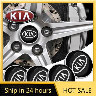 2026 Hot Car Sticker 4PCS 56/60mm Car Emblem Wheel Center Hub Cap Wheel Badge Covers For Kia Picanto Rio Cerato K5 K7 K9 Stinger