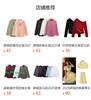 European and American women's clothing 1116 spring new product POLO collar striped contrasting cardigan short long-sleeved shirt top women