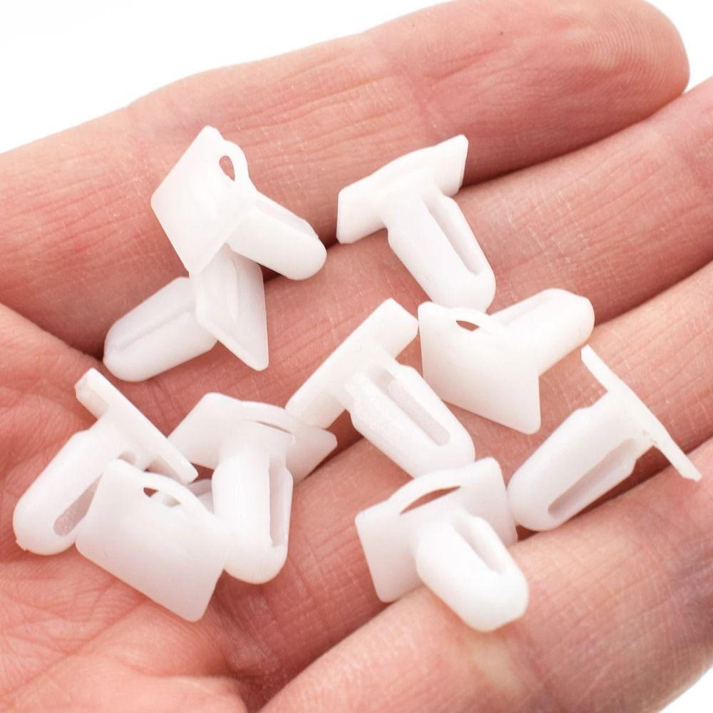 10Pcs Fixed Door Sill Strip Clips Plastic Car Door Sill Trim Strip Clips  Auto Accessories