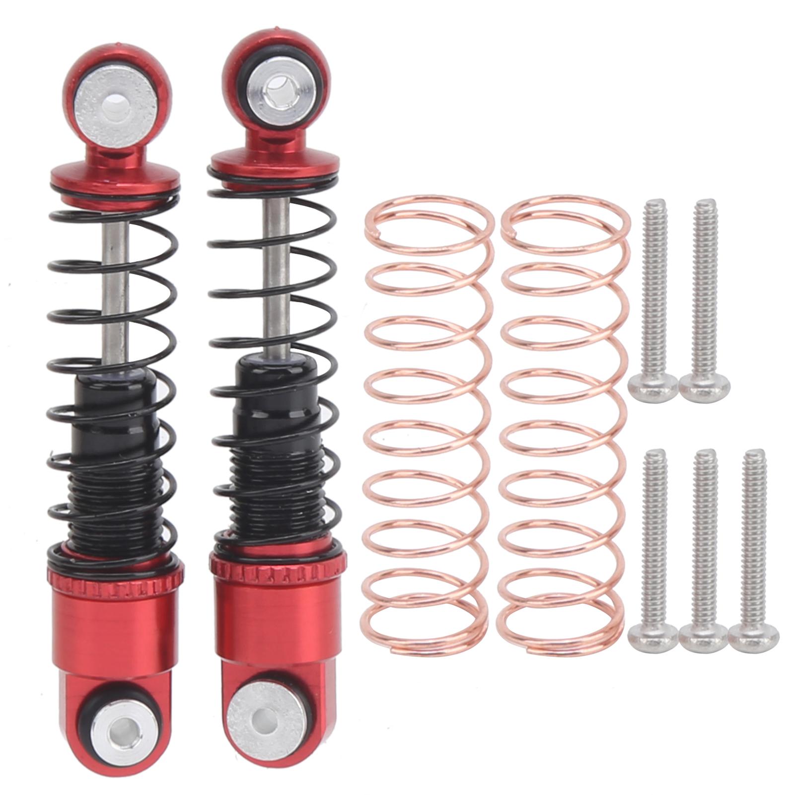 

2pcs Shock Absorbers Damper Aluminum Alloy Spare Accessories Fit for Axial SCX24 90081 124 RC Car