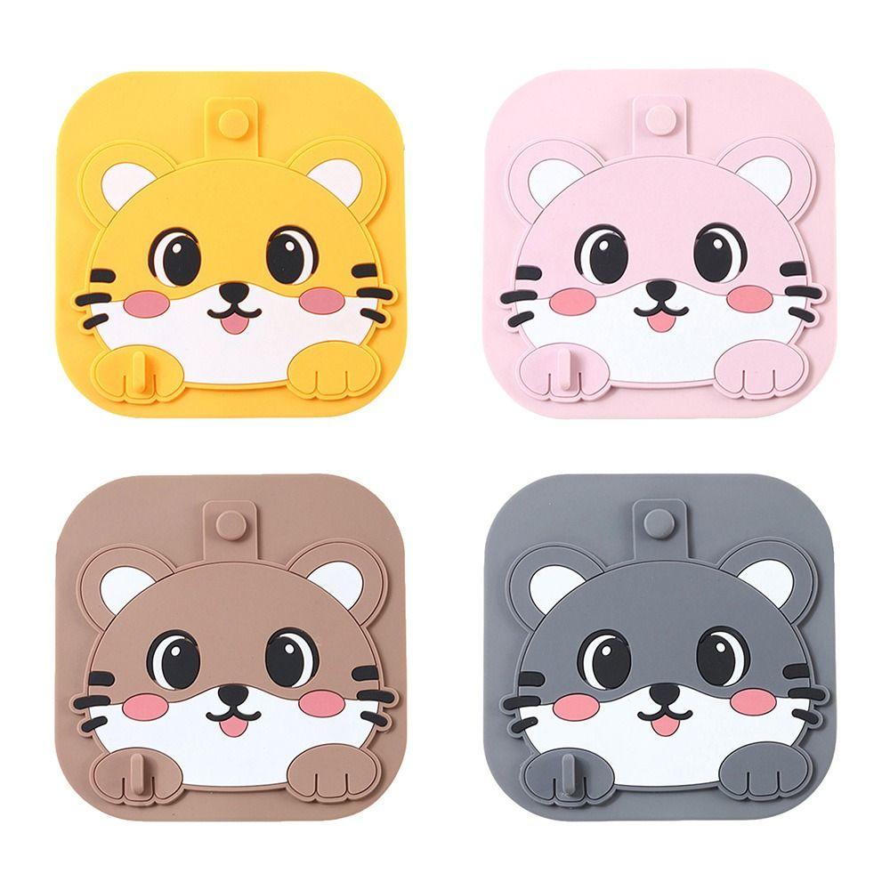 Anti Odor Floor Drain Pad Cartoon Cat Shower Drain Cover  for Kitchen Toilet