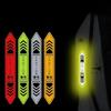 4Pcs/set Night Strong Reflective Car Door Warning Stickers - Open Safety Anti-Collision Reflective Body Stickers.