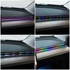 64 Color Car LED Ambient Light Acrylic Strip Dashboard Light RGB Car Interior Hidden App Remote Control Atmosphere Lamp 110cm 5V