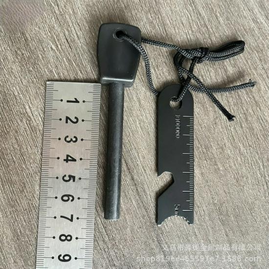 Large Black Outdoor Flint Fire Starter Stick