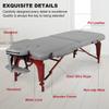 Massage Portable Stretchers with Headrest Height Adjustable Stretcher Luxury Comfortable Spa Bed Folding Table Aesthetic Salon F