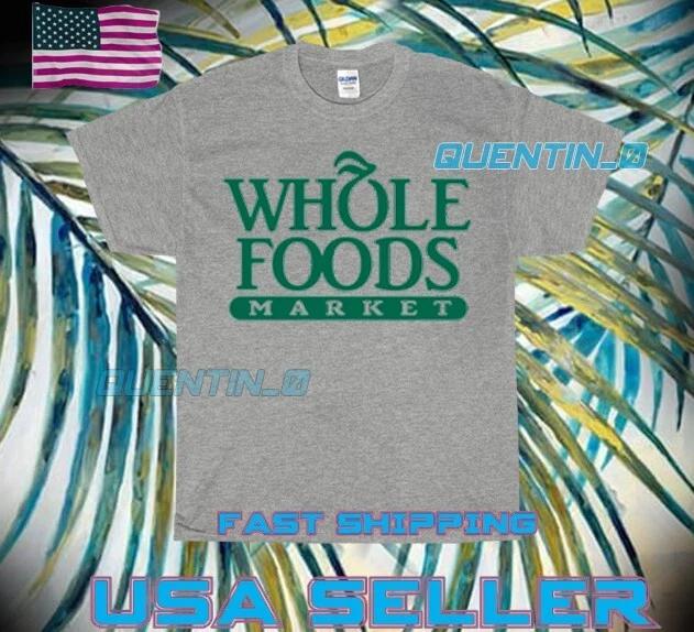 НОВАЯ Футболка PREMIUM WHOLE FOODS MARKET ЛОГОТИП Футболка СМЕШНАЯ УНИСЕКС РАЗМЕРЫ ОТ S ДО 5XL M