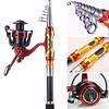 Spinning Rod with Fishing Reel Carbon Fiber Sea Fishing Rod and Reel Combos for Saltwater Fishing