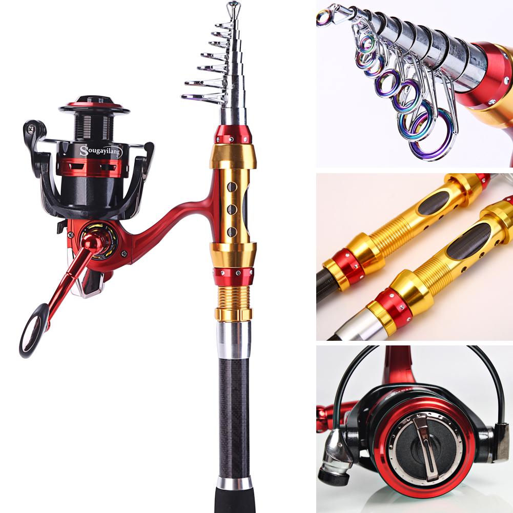 Spinning Rod with Fishing Reel Carbon Fiber Sea Fishing Rod and Reel Combos for Saltwater Fishing
