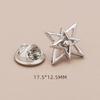 High-End No-Sew Clover Bow Brooch for Shirt Collars