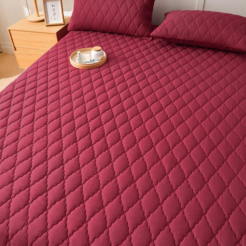 Waterproof Cotton Thick Mattress Cover Protector Breathable Adjustable Bed Cover Thicken Mattress Cover Protector Non-Slip Bed