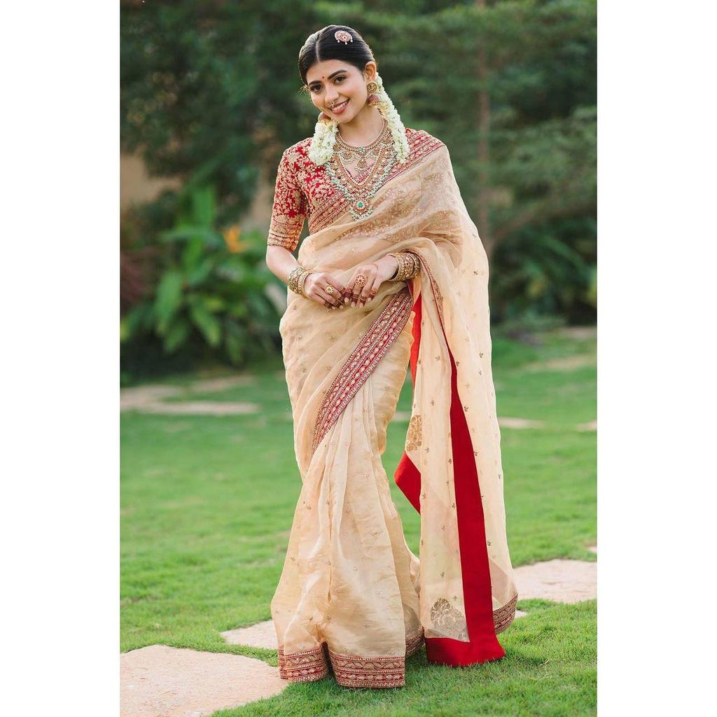 Premium stoff 3mm broderi arbeid blonderkant med 5 mm paljett butti med jati Dori arbeid saree