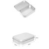 2Pcs Metal Box Flip Business Card Storage Box Wedding Jewelry Pill Cases Portable Boxes Container Cosmetic Organizer
