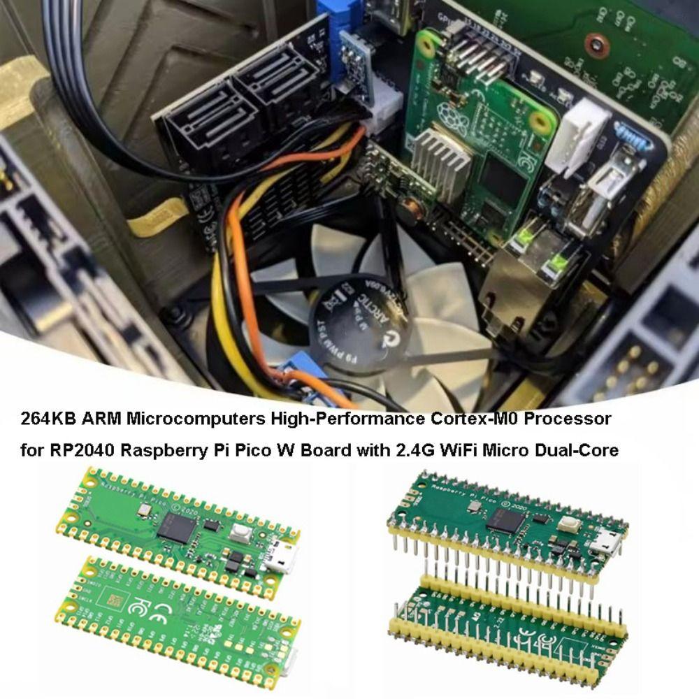 Green 264KB ARM Microcomputers 3 Styles RP2040 Raspberry Pi Pico W Board
