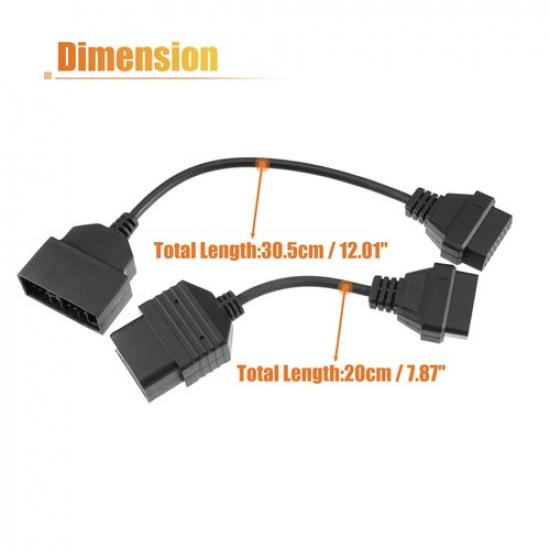 OBD1 To OBD2 22-Pin To 16-Pin And 17-Pin To 16-Pin TWO  For Toyota