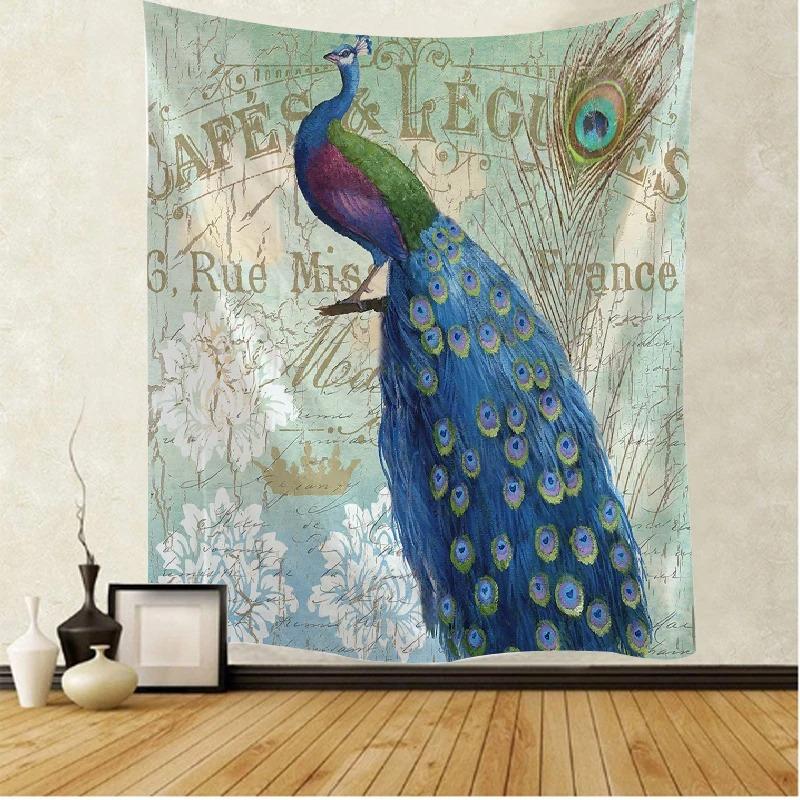 Beautiful Peacock Background Cloth Home Wall Decoration Tapestry Office Living Room Tapestry