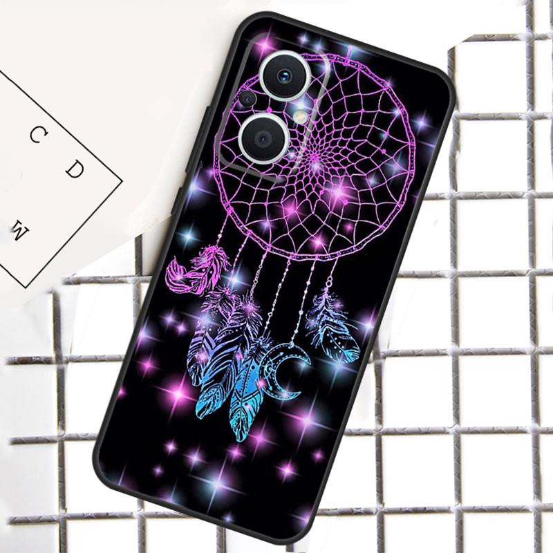 Retro Feather Dreamcatcher Phone Case For OPPO Reno 8T 7 8 Lite 14F 14 13 12 11 F 10 Pro OPPO Find X8 X6 X5 X9 Pro Cover