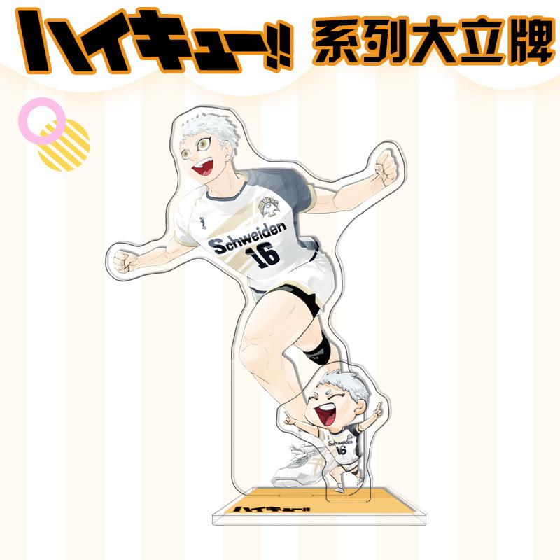 Haikyuu 10th Anniversary Double Sided Acrylic Stand Figure Kageyama Tobio Oikawa Tooru Anime Desktop Decor Volleyball Boys