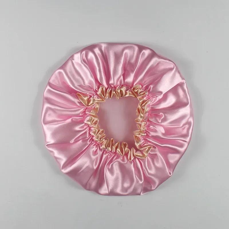 1Pc Shower Caps women towel Thick  Double Layer Leopard Printing Waterproof Bath Hat Shower Hair Cover Shower Caps Bathroom