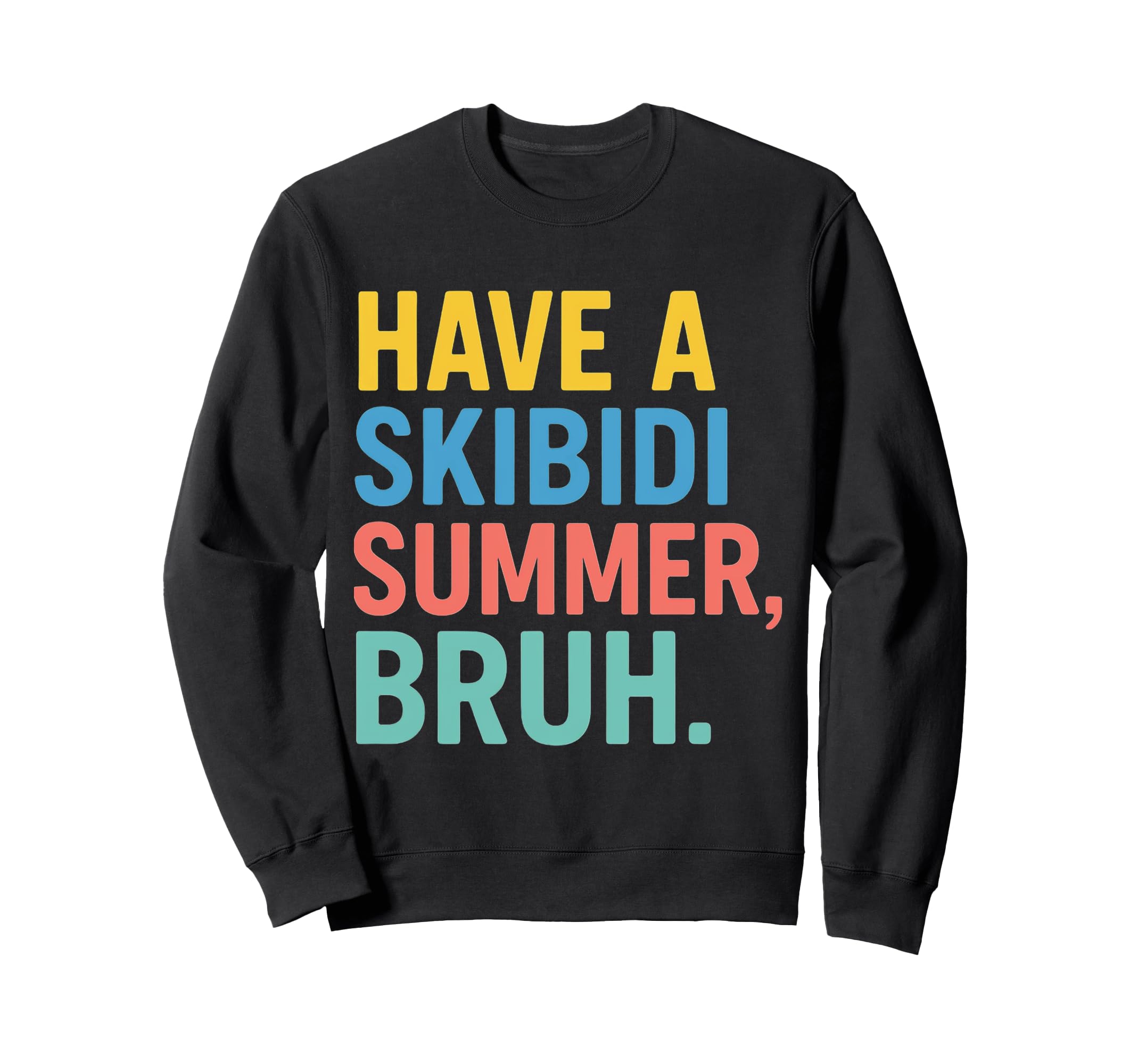 

Have a Skibiddy Summer Brush Teacher School Funny Sweatshirt чёрный