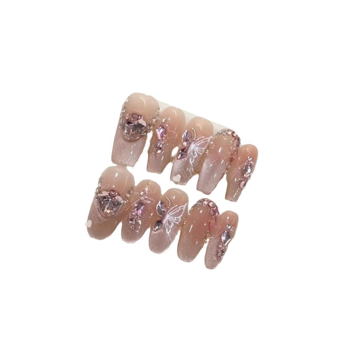 

Чисто ручная работа фототерапевтические Wear Armor таблетки, Love God Wear Armor готовый продукт многоразовые накладки на ногти large L