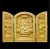Wood Carving Guanyin, God of Wealth  Sculptures and Figurines High-quality Portable Home Room Office Wealth Luck Feng Shui Decor