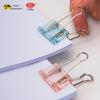 Creative Morandi Transparent Long Tail Swallowtail Plastic Office Clips for Document Storage