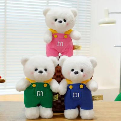 Salopette Mignonne Vitalité Ours Jouet en Peluche 8 Pouces Poupée de Machine à Pince Poupée Ours Cadeau de Vacances