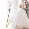 Transparent Rose Flower with LoveShaped Display Stand Craft Collection Purple Packing Box