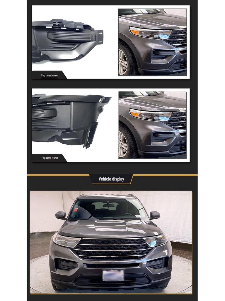 Suitable Fog Light Frame for 2020-2023 Ford Explorer (US Version) - Part Number LB5Z15A246AA