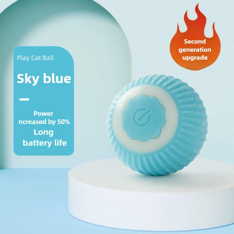 Interactive Toy for Cats Toy Automatic Rolling Ball Cat Accessories Rolling Ball Magic Ball Toys for Cat Training Imitate Mouse