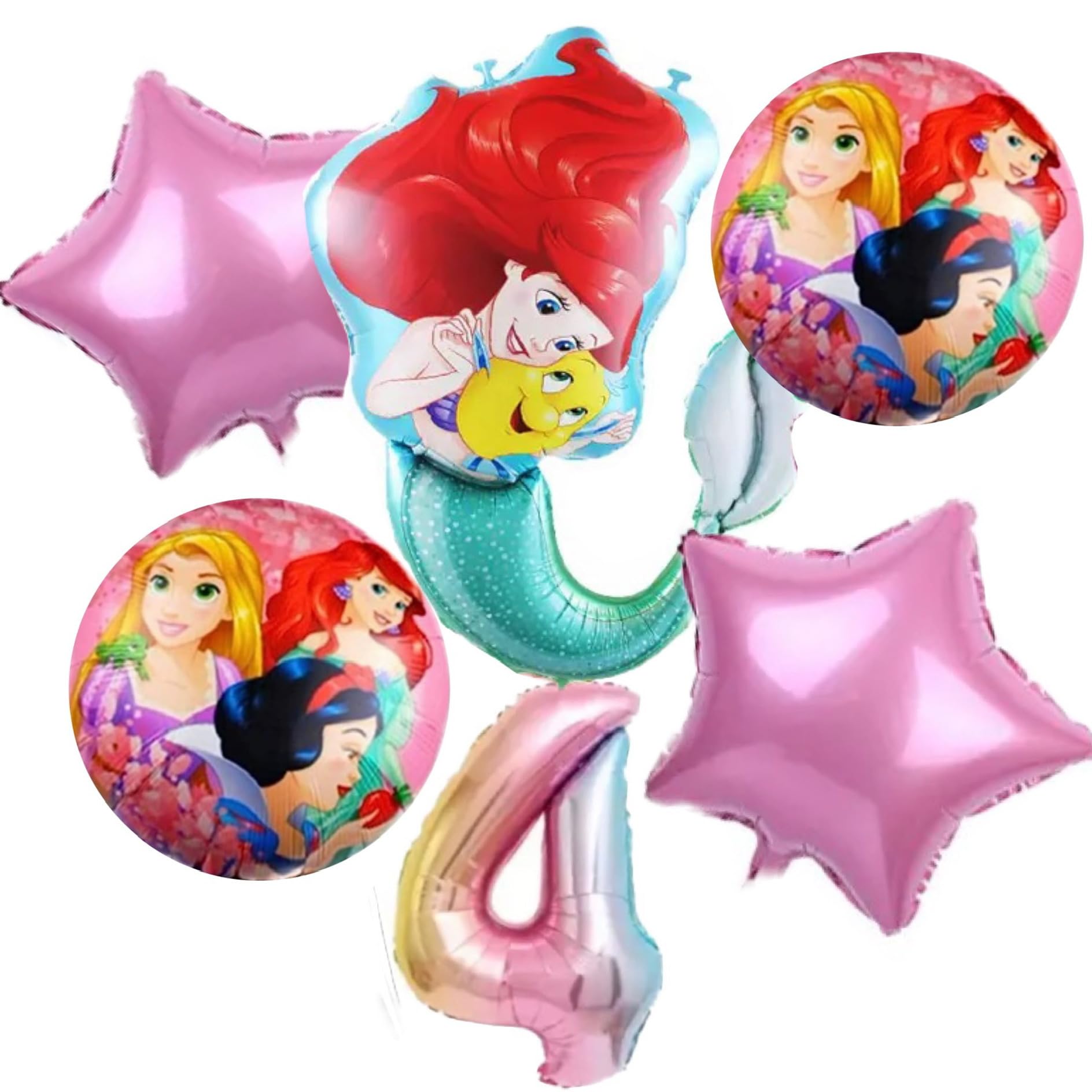 

Русалочка 4-й День рождения Праздник Воздушный шар Подарок Персонаж Диснея