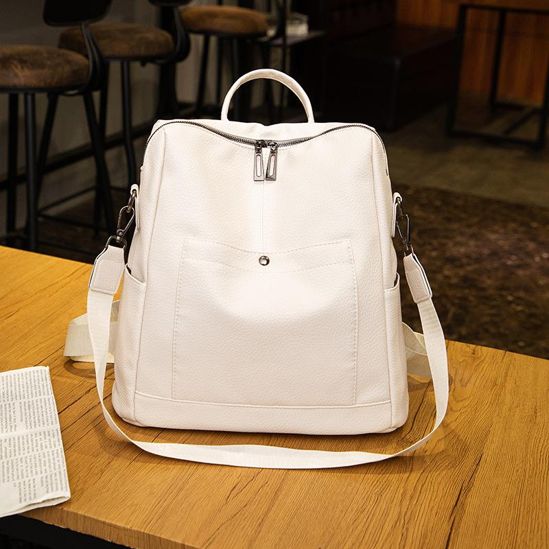 Zaino alla moda, Zaino leggero da donna, Zaino casual di grande capacità per viaggi e scuola