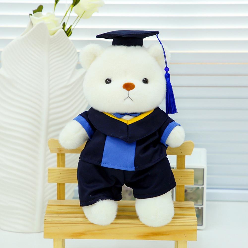Removable Outerwear Doctor Cap Graduation Bear Doll Sitting Bear Plush Doll  Party Favors