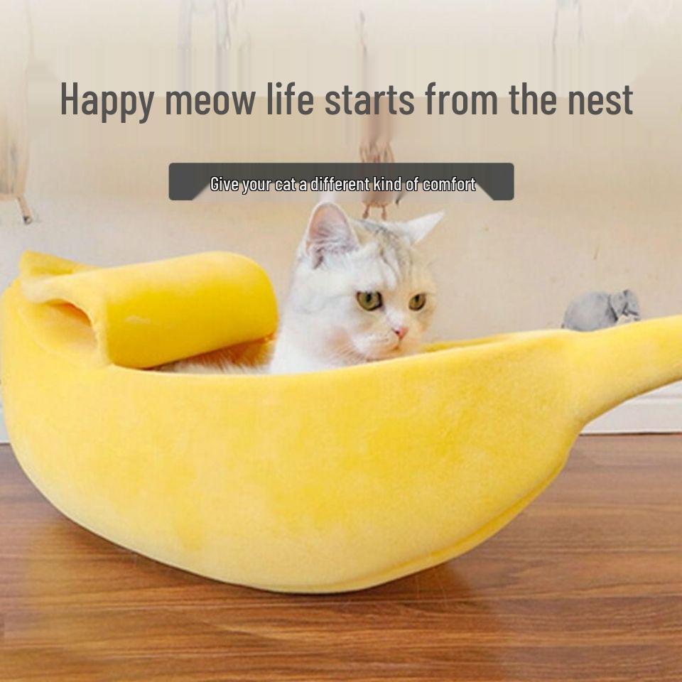 Cozy Cat & Dog Nest: Winter Warmth & Summer Comfort Sleeping Bag for Pets