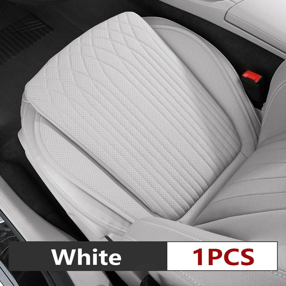 Car Seat Cushion All-season Universal Napa Leather Driver's Front Seat Protector Cover One-piece Summer Breathable Backseat Mat