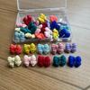 School Classroom Stationery Push Pins Push Pins Colorful Bowknot Design Bulletin Boards Wall Art Wall Mounting Tacks Set