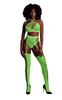 Two Piece With Crop Top And Stockings - Green - Xs/Xl
