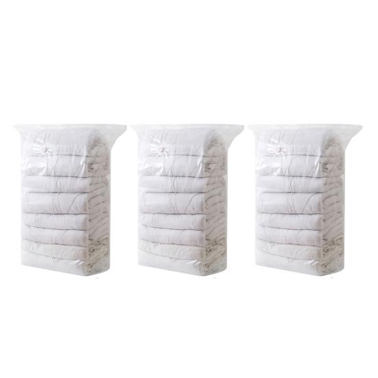 No Pump Vacuum Storage Bags Durable Reusable Oversized Cube Design Easy Compression Saves