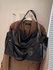 Korean Style Solid Color Large-Capacity Tote Bag - Women's Fashion Crossbody and Shoulder Bag