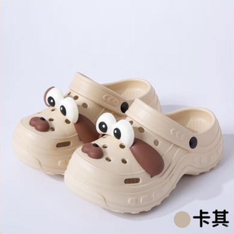 New thick-soled slippers women wear non-slip and wear-resistant cute cartoon eva slippers hole shoes wholesale