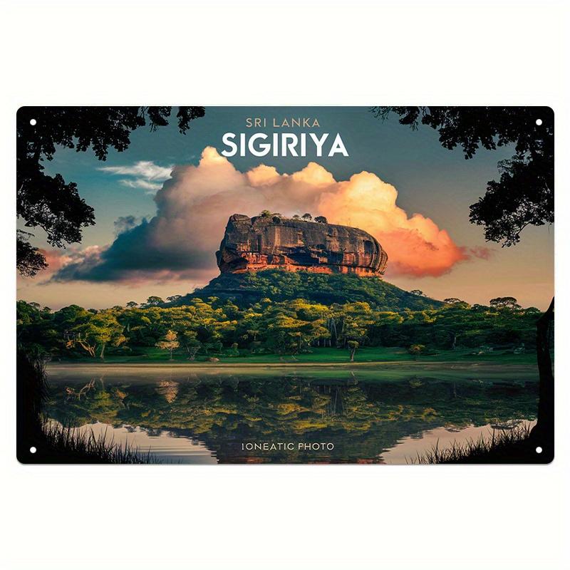 

Vintage Aluminum Wall Art Sign Sri Lanka Scenic Landscape Decor for Home Office Easy Install with PreDrilled Holes Perf aluminum 20x30cm