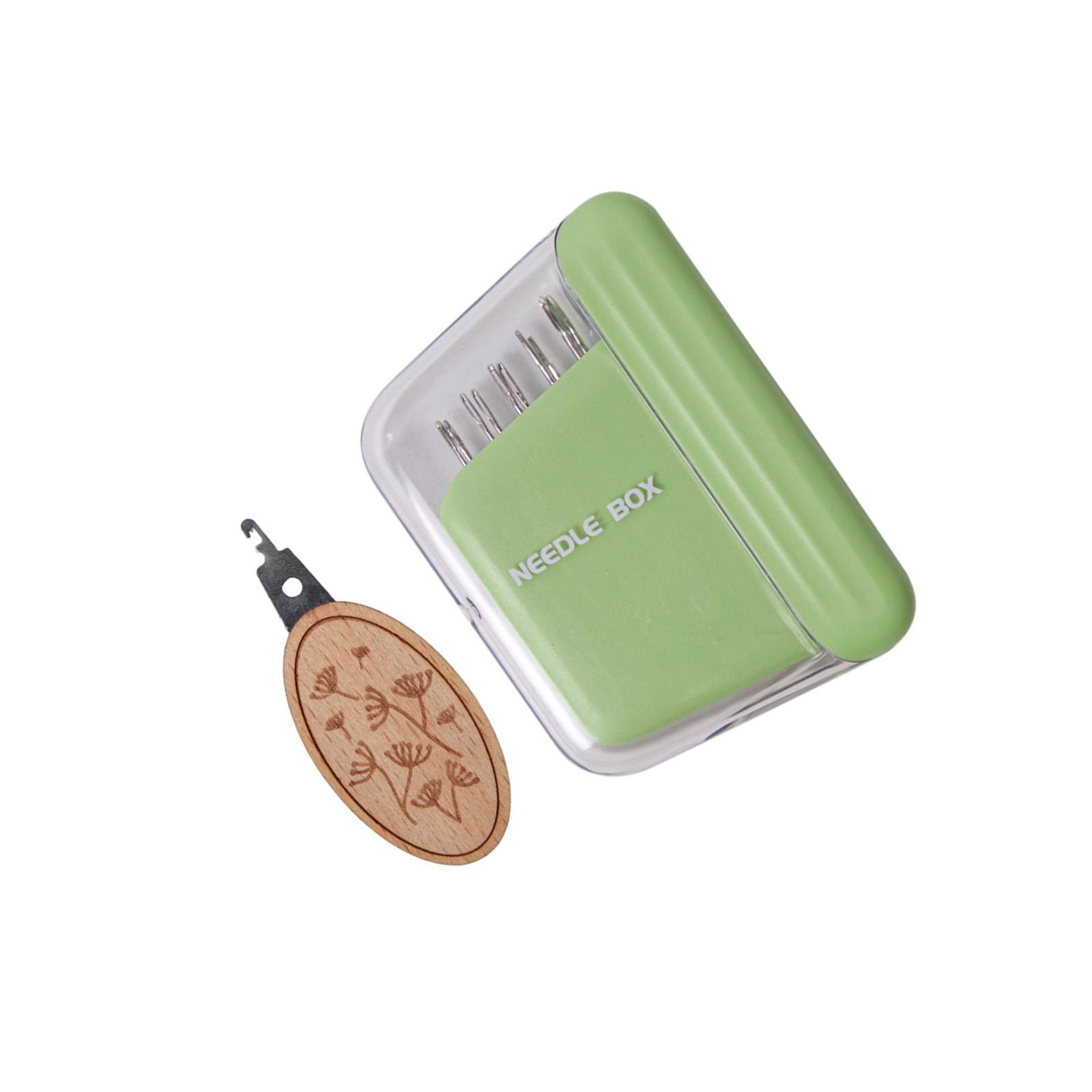 

Набор из 10 швейных игл для ручного шитья с магнитной коробкой, металлическая вышивальная игла с нитевдевателем для шитья, квилтинга и вышивания розового золота